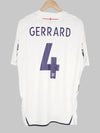 England Home Shirt 2007/9 Gerrard #4 (XL)