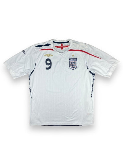 England Home Shirt 2008 Rooney #9 - 9/10 - XL