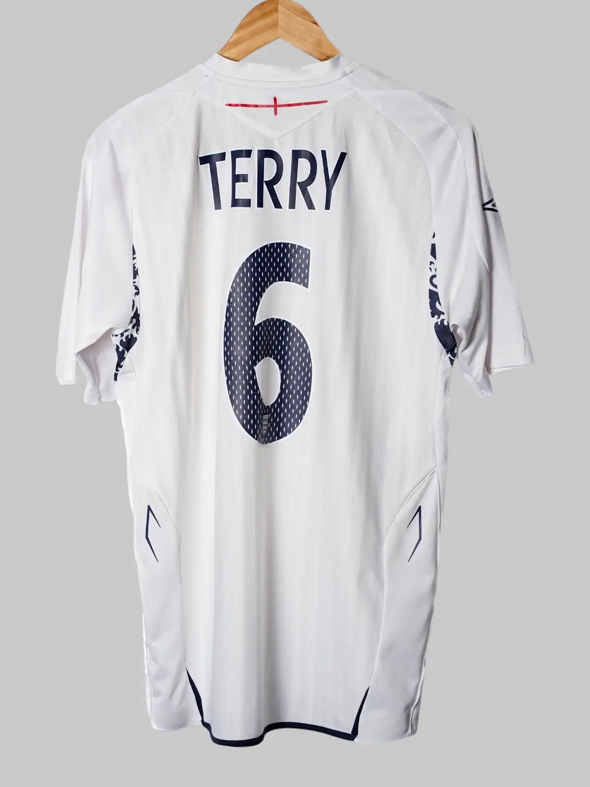 England Home Shirt 2008/09 Terry 6 (M)