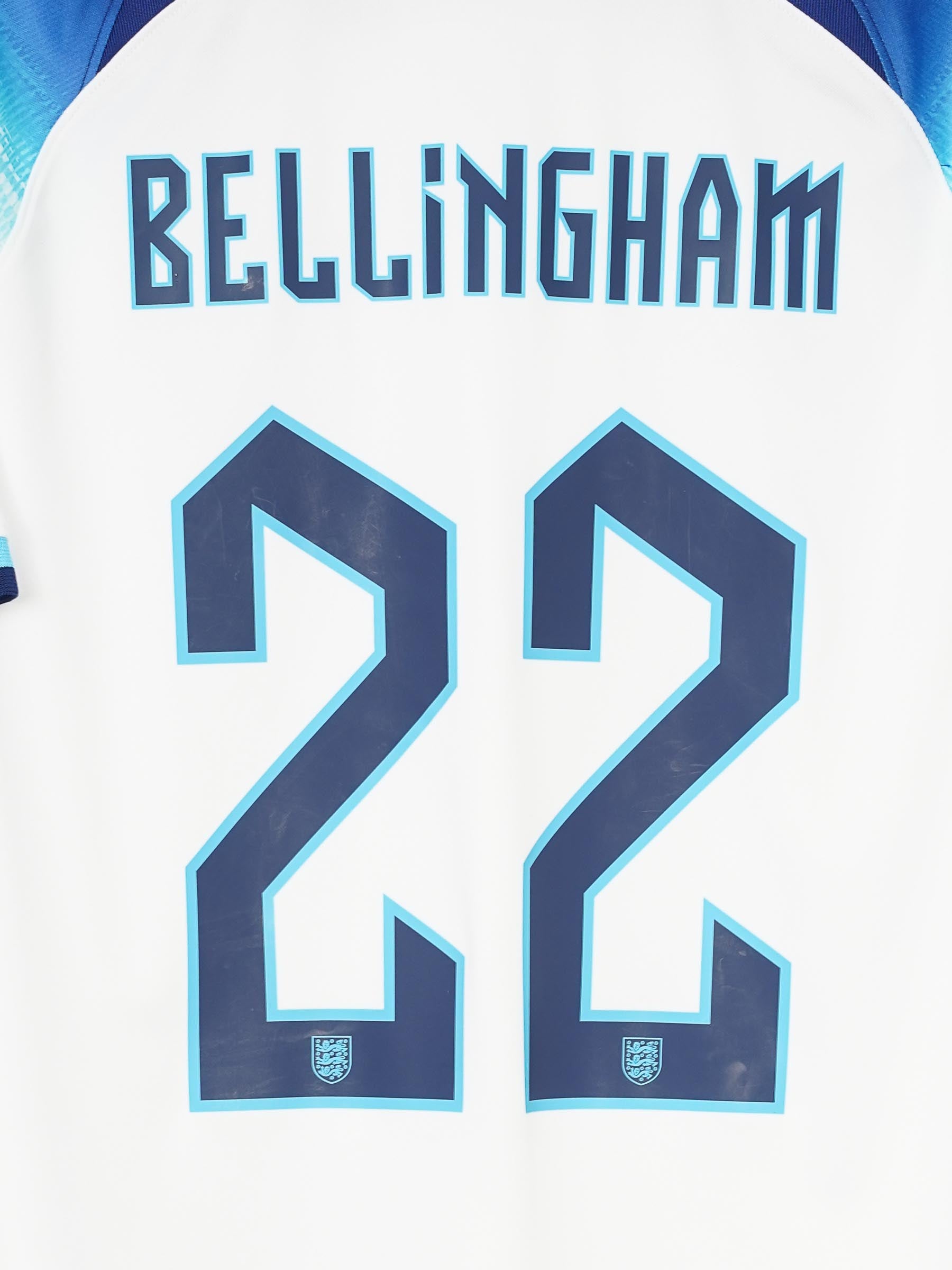 England Home Shirt 2022/23 BNWT Bellingham 22 (L)