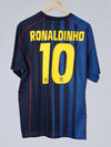 Camiseta de visitante del FC Barcelona 2004/5 Ronaldinho #10 (L)