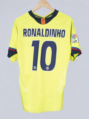 FC Barcelona Away Shirt 2005/6 Ronaldinho 10 (M)