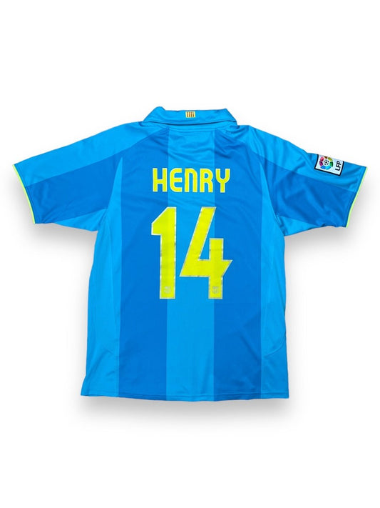 FC Barcelona Away Shirt 2007/8 Henry #14 - 9/10 - M