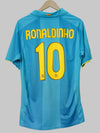 Camiseta de visitante del FC Barcelona 2007/8 Ronaldinho #10 (M)