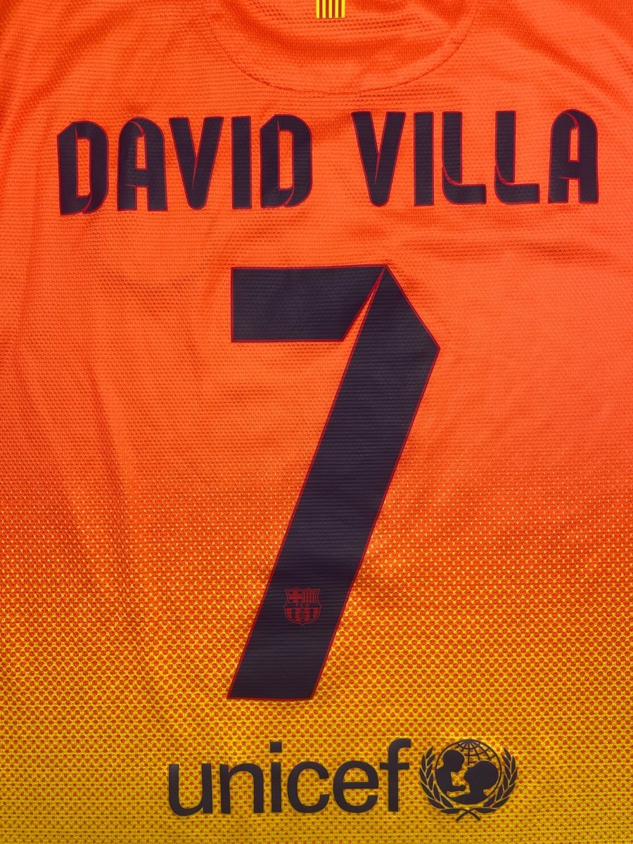 FC Barcelona Away Shirt 2012/13 Villa #7 - 9/10 - L