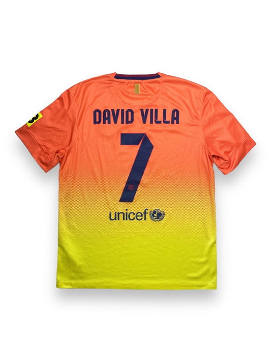 FC Barcelona Away Shirt 2012/13 Villa #7 - 9/10 - L