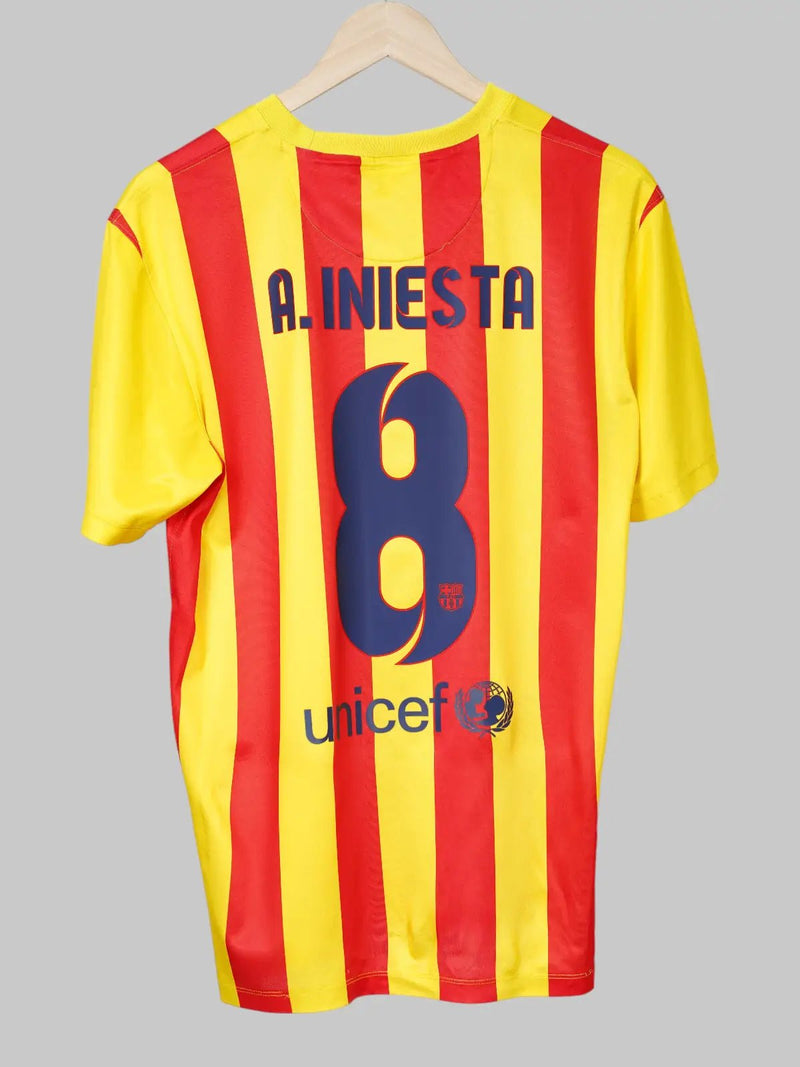 FC Barcelona Away Shirt 2013/14 A.Iniesta 8 (M)