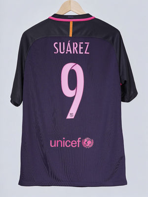 FC Barcelona Away Shirt 2016/17 Suarez 9 (L)