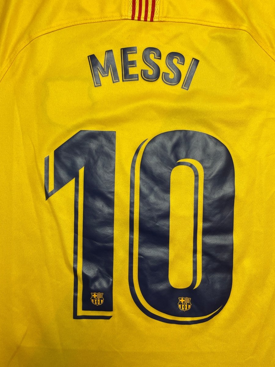 FC Barcelona Away Shirt 2019/20 Messi #10 - 9/10 - L Kids