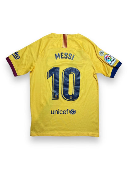 FC Barcelona Away Shirt 2019/20 Messi #10 - 9/10 - L Kids