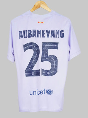 FC Barcelona Away Shirt 2021/22 Aubameyang 25 (M)