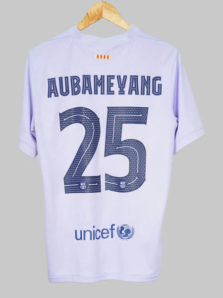 FCバルセロナ 2021-22 アウェイ No.25 AUBAMEYANG fc-barcelona-away-shirt-202122