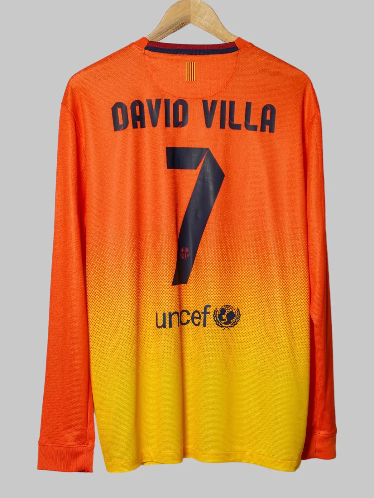 FC Barcelona Weg Shirt Lange Mouw David Villa 7 2012/13 (L)