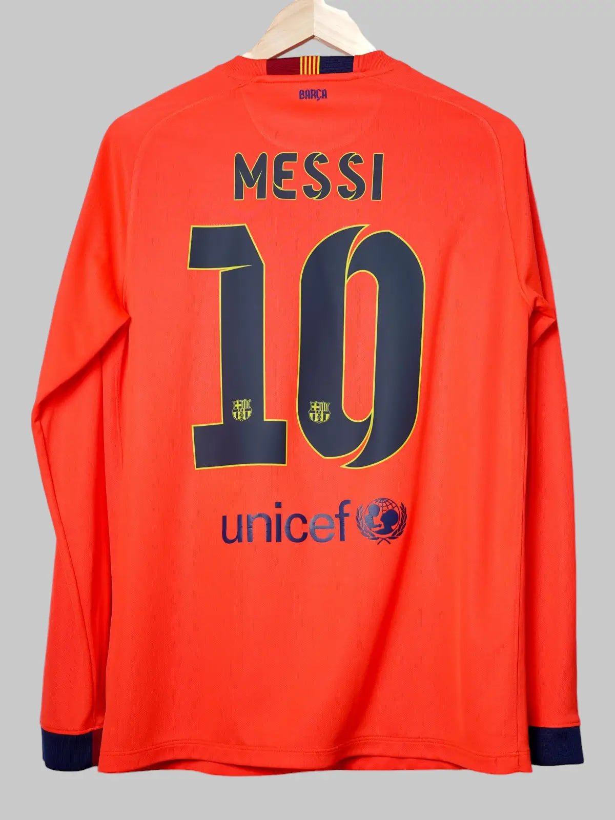 FC Barcelona Away Shirt L/S 2014/15 Messi 10 (M)