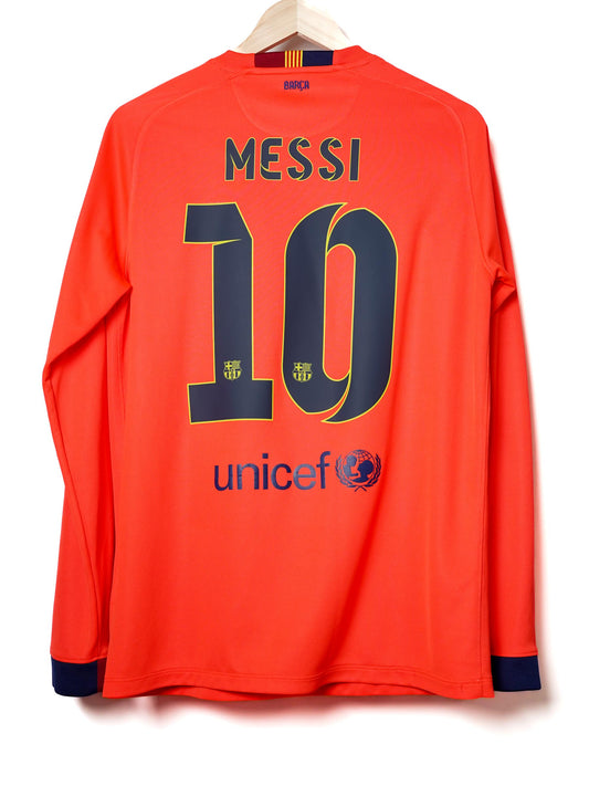 FC Barcelona Away Shirt L/S 2014/15 Messi 10 (M)