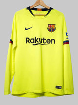 FC Barcelona Away Shirt L/S 2018/19 Messi 10 (M)