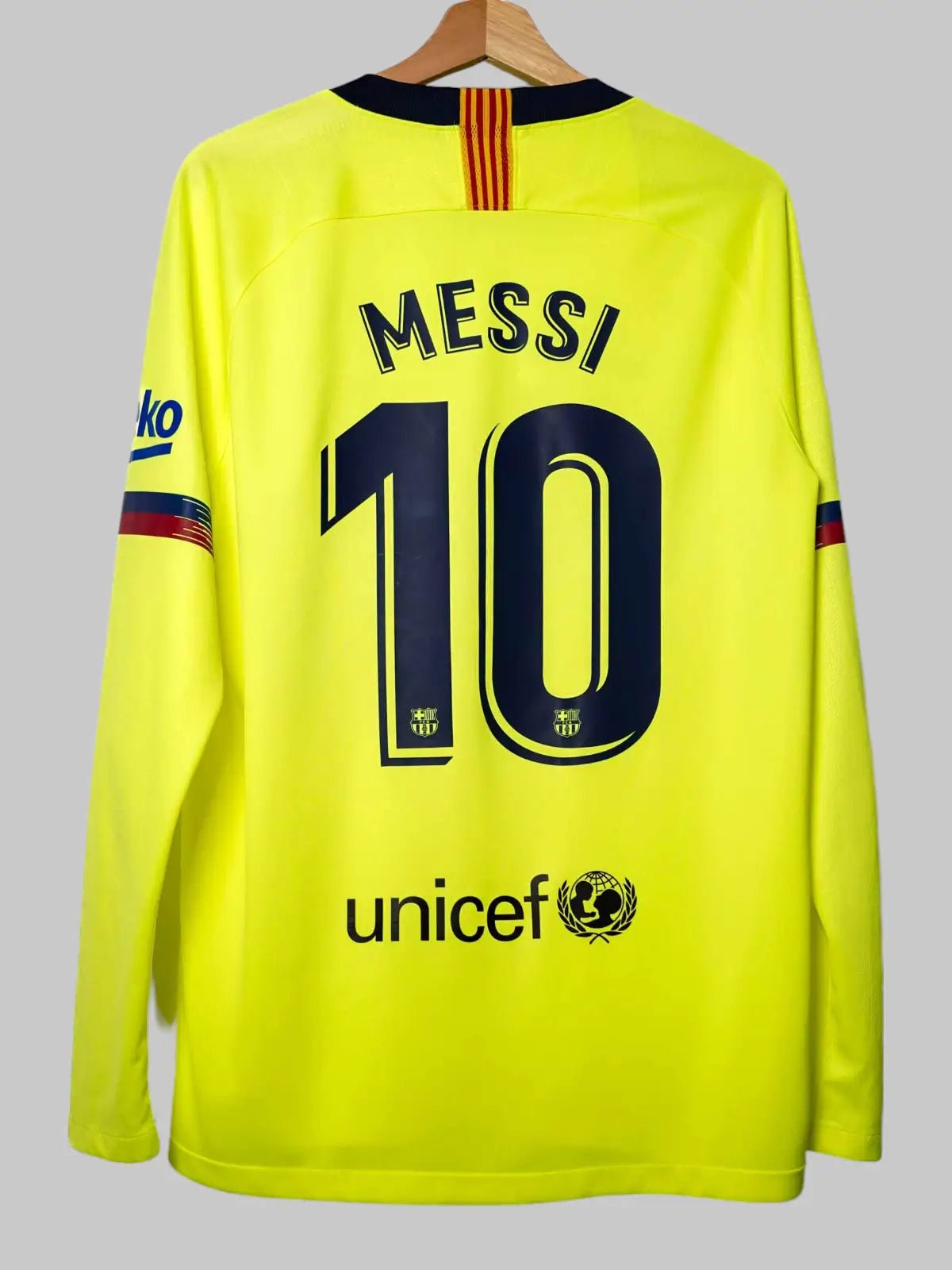 FC Barcelona Away Shirt L/S 2018/19 Messi 10 (M)