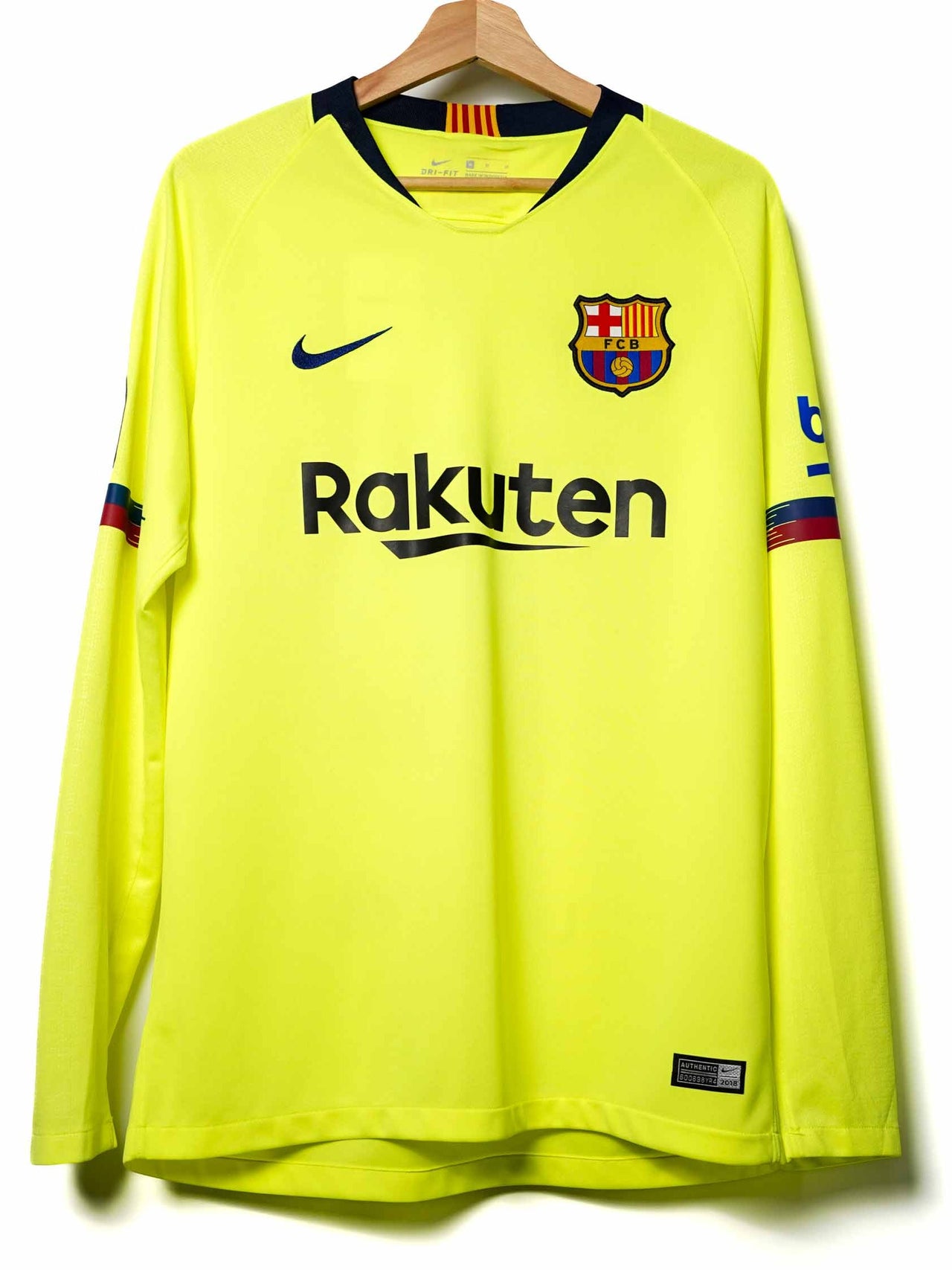 FC Barcelona Away Shirt L/S 2018/19 Messi 10 (M)