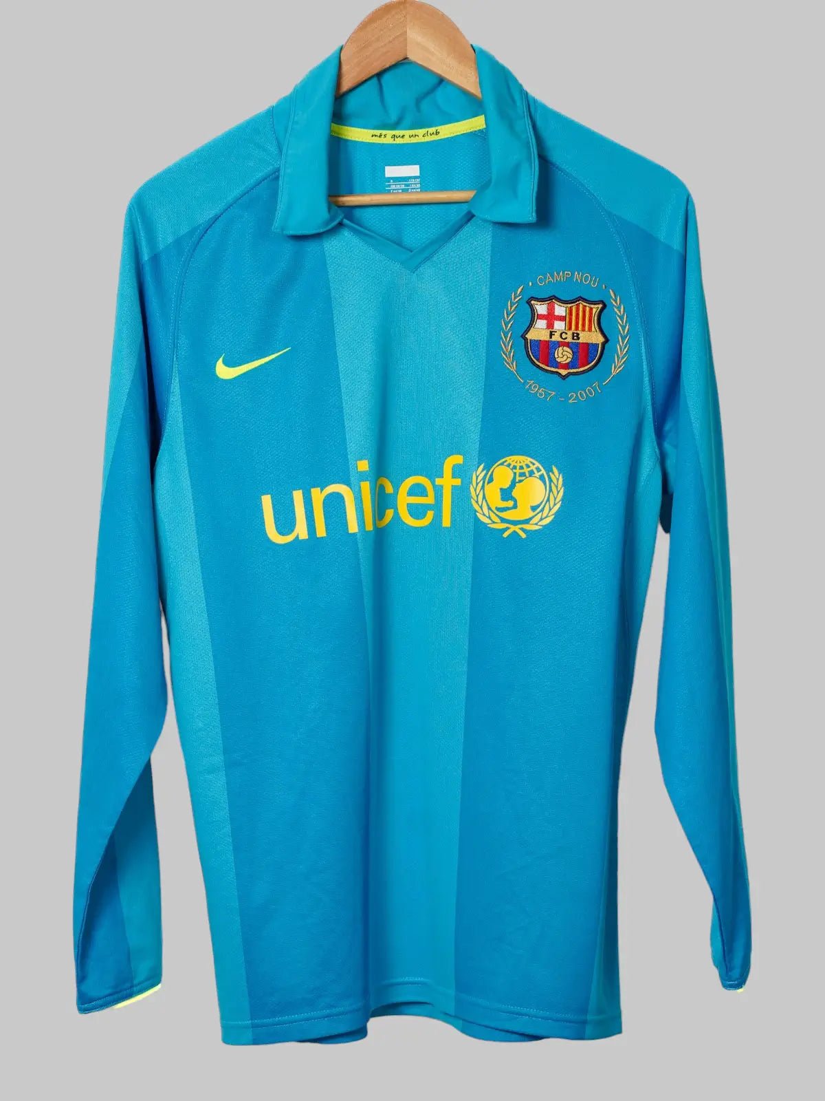 FC Barcelona Away Shirt Player Issue 2007/8 Messi 19 (S)