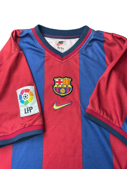 FC Barcelona Home Shirt 1998/99 - 6/10 - XL Kids