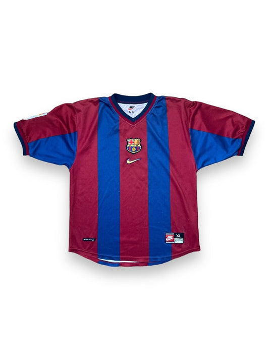 FC Barcelona Home Shirt 1998/99 - 6/10 - XL Kids