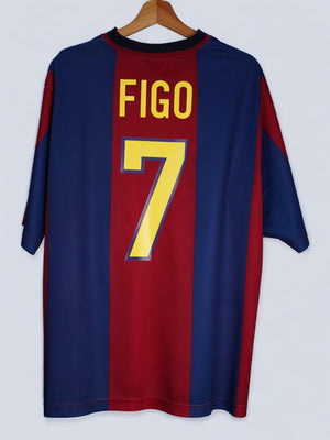 FC Barcelona Home Shirt 1998/99 Figo 7 (L)