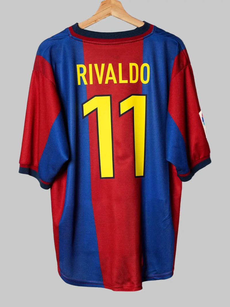 FC Barcelona Home Shirt 1998/99 Rivaldo 11 (L)