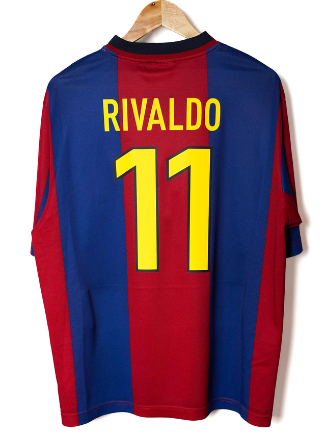 FC Barcelona Home Shirt 1998/99 Rivaldo 11 (L)