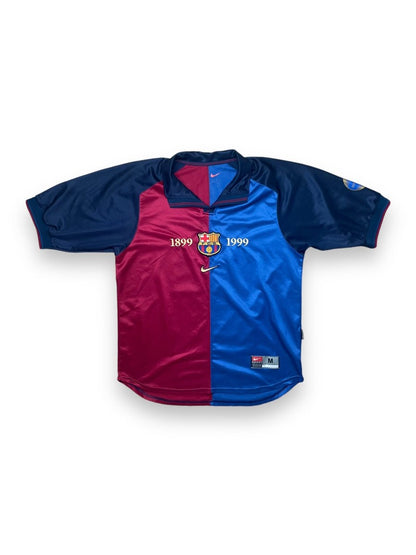 FC Barcelona Home Shirt 1999/00 Rivaldo #11 - 9/10 - M