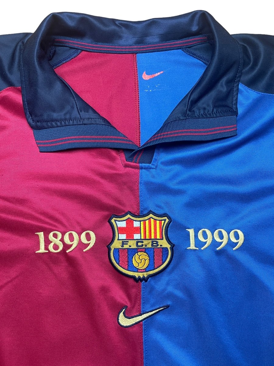 FC Barcelona Home Shirt 1999/00 Rivaldo #11 - 9/10 - M