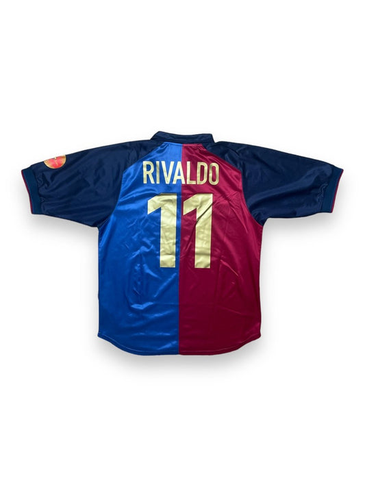 FC Barcelona Home Shirt 1999/00 Rivaldo #11 - 9/10 - M