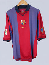FC Barcelona Home Shirt 2000/1 Kluivert 9 (XL)