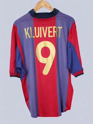 FC Barcelona Home Shirt 2000/1 Kluivert 9 (XL)