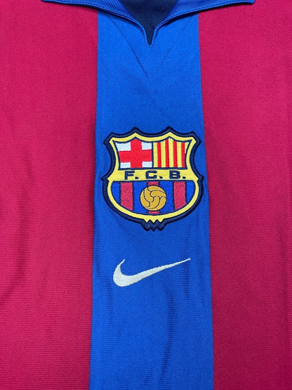 FC Barcelona Home Shirt 2001/2 - 10/10 - XL