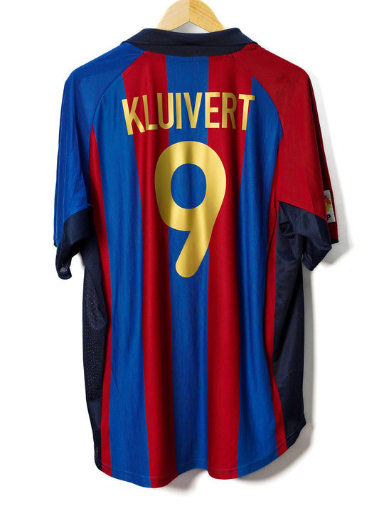 FC Barcelona Home Shirt 2001/2 Kluivert 9 (L)