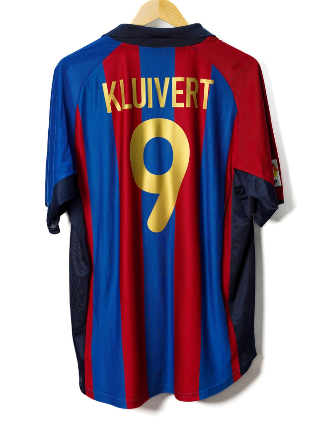 FC Barcelona Home Shirt 2001/2 Kluivert 9 (L)