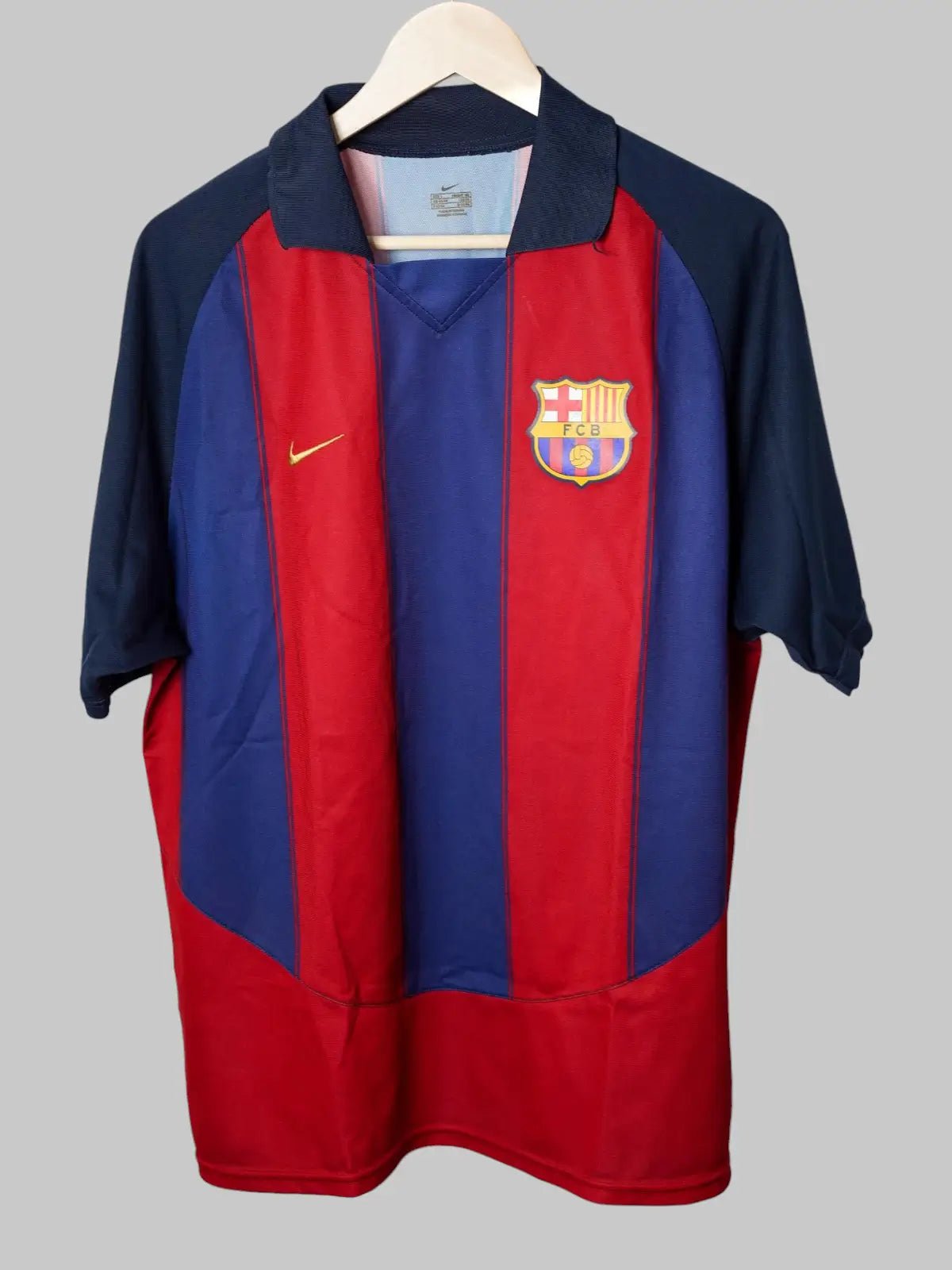 2003/04 FC Barcelona Saviola #7 Home Shirt (L) Nike – First11