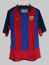 FC Barcelona Home Shirt 2003/4 Ronaldinho 10 (L)
