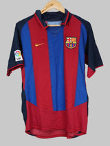 FC Barcelona Home Shirt 2003/4 Ronaldinho 10 (M)