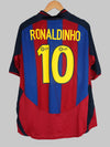 FC Barcelona Home Shirt 2003/4 Ronaldinho #10 (XL)