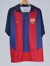 FC Barcelona Home Shirt 2003/4 Ronaldinho 10 (XL)