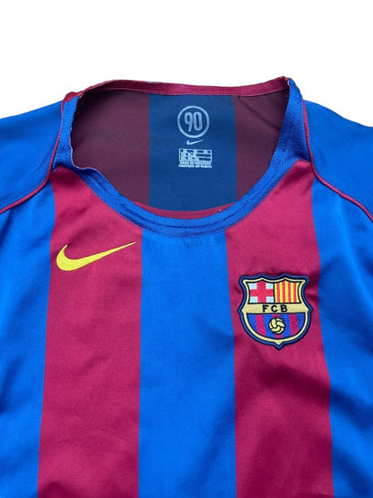 FC Barcelona Home Shirt 2004/5 - 9/10 - XL Kids