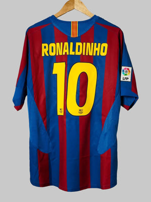 FC Barcelona Thuisshirt 2005/6 Ronaldinho 10 (L)