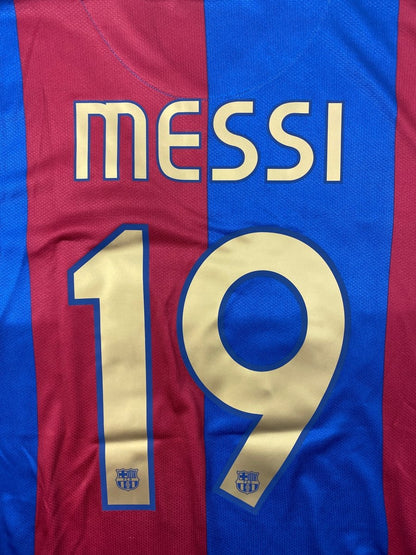 FC Barcelona Home Shirt 2006/07 Messi #19 - 9/10 - M