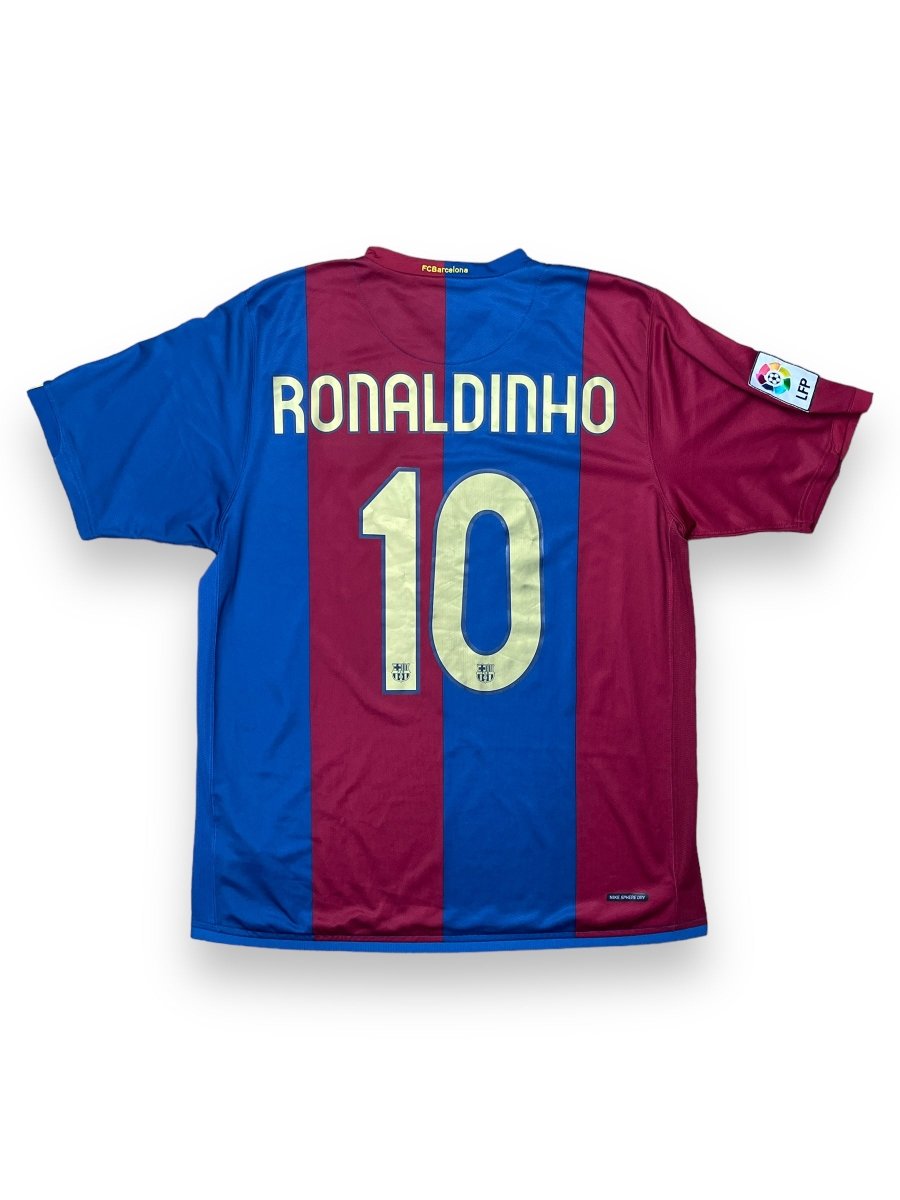 FC Barcelona Home Shirt 2006/7 Ronaldinho #10 - 9/10 - L