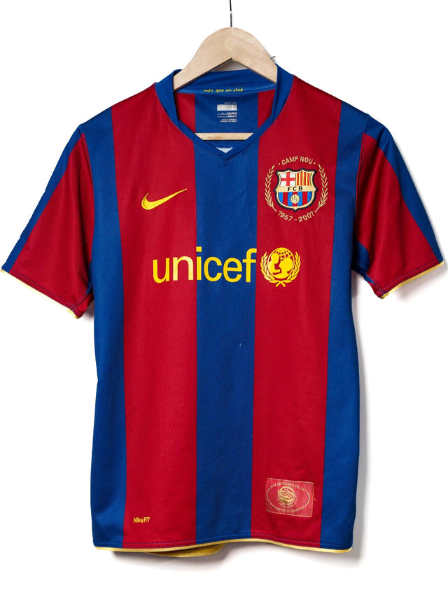 FC Barcelona Home Shirt 2007/08 (L Kids)