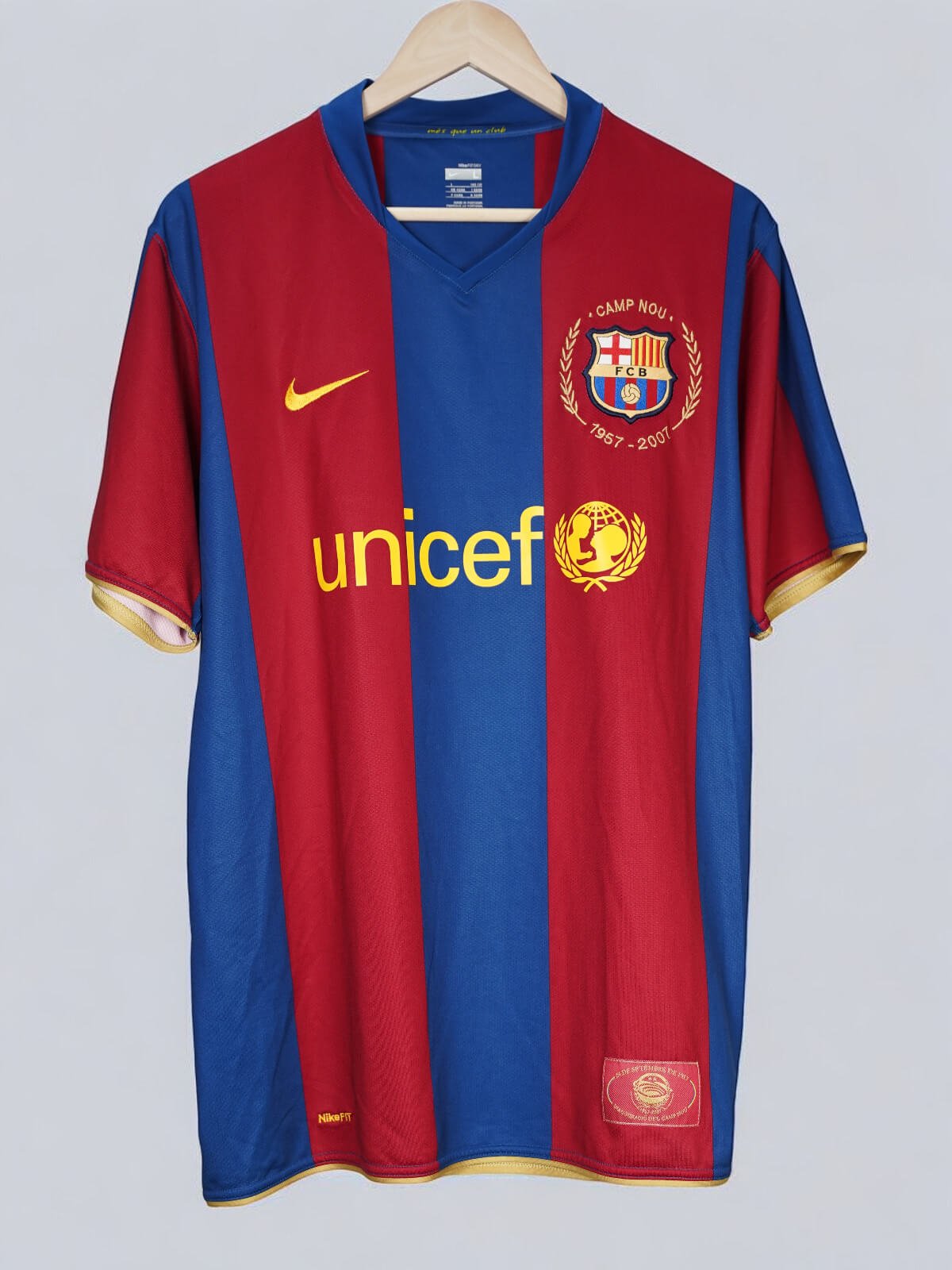 FC Barcelona Home Shirt 2007/8 Messi 19 (L)