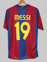 FC Barcelona Home Shirt 2007/8 Messi 19 (L)