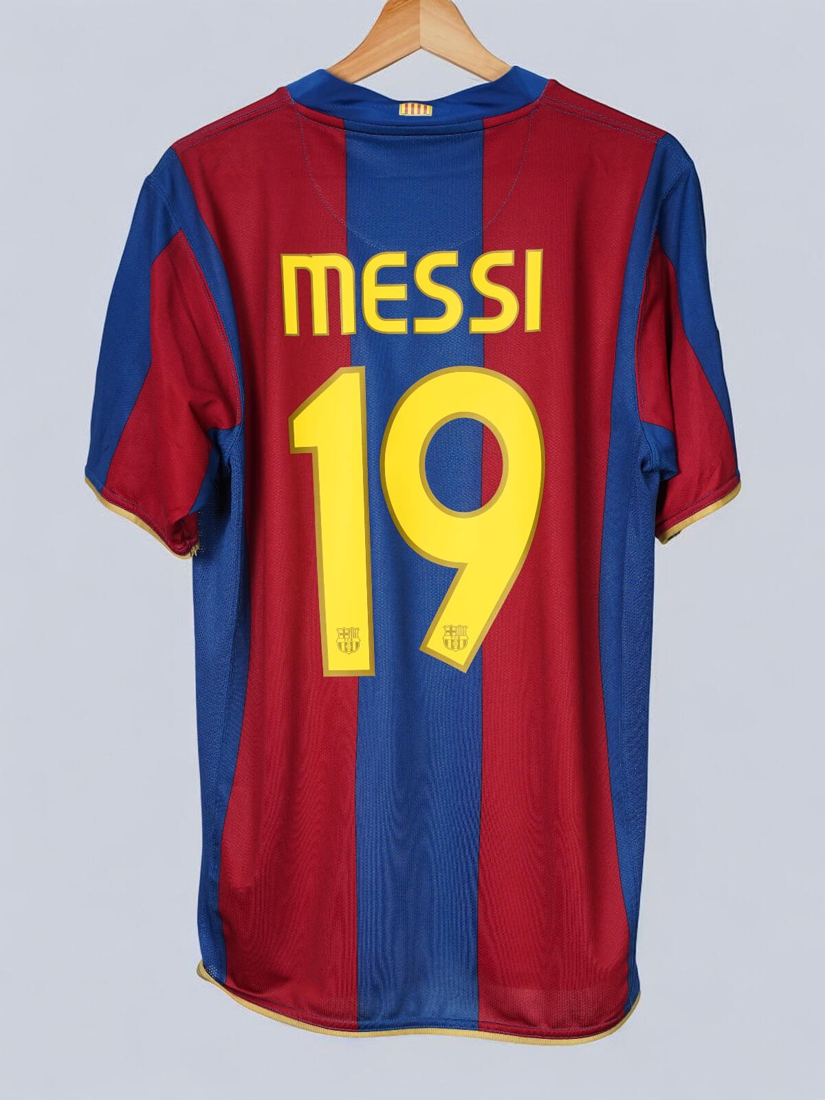 FC Barcelona MESSI 10 ホームシャツ 2006-07 Barcelona Home Shirt Messi #19 - 5/10 - (M)