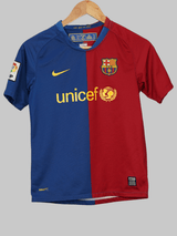 FC Barcelona Home Shirt 2008/09 (M Kids)